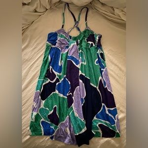 NWOT French Connection Tropical Floral Babydoll Dress Medium M